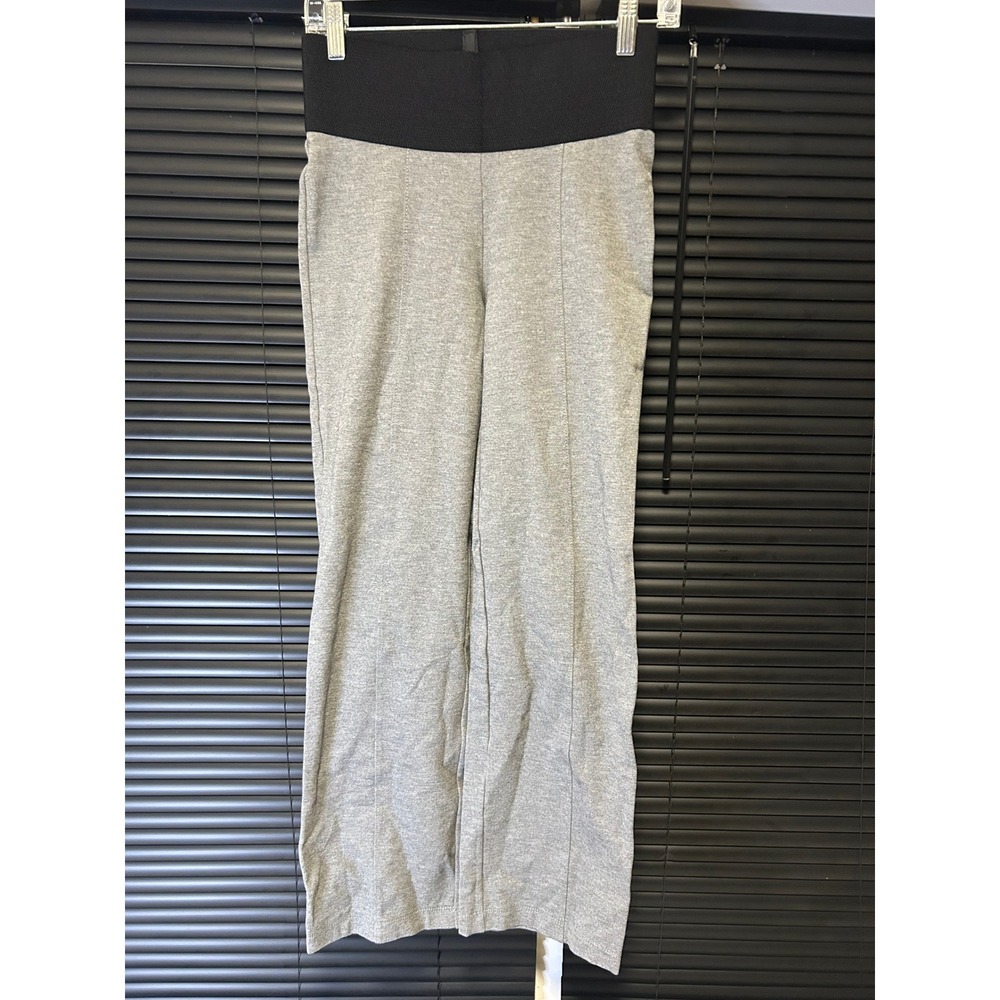 Nygård Slim Straight Leg Pants Womens Small Gray Pull On Stretch Workwear Casual
